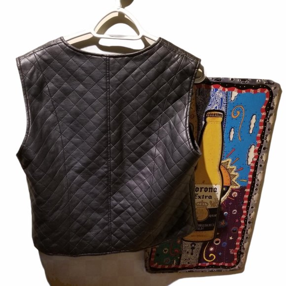 BB DAKOTA Quilted Moto Vest (Size L) - Picture 3 of 4